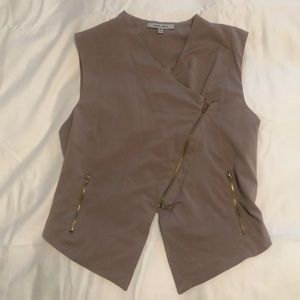 Zippered Crop Vest